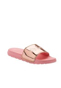 Klapki basenowe damskie Coqui Cleo. Kolor: biały, różowy, wielokolorowy. Styl: sportowy #1