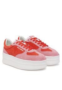 Karl Lagerfeld - KARL LAGERFELD Sneakersy KL65025 Kolorowy. Materiał: skóra, zamsz. Wzór: kolorowy #2