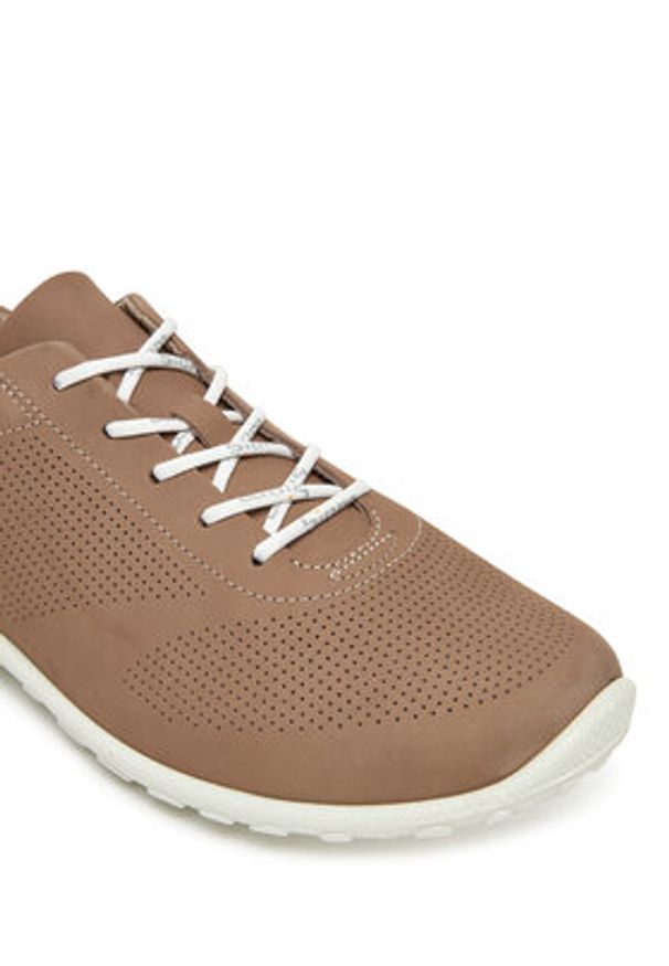 ecco - ECCO Sneakersy Biom Lite 80238402459 Brązowy. Kolor: brązowy. Materiał: nubuk, skóra