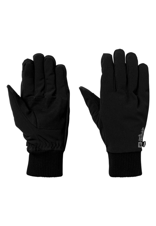 Rękawiczki trekkingowe Jack Wolfskin Supersonic XT. Kolor: czarny. Sport: turystyka piesza