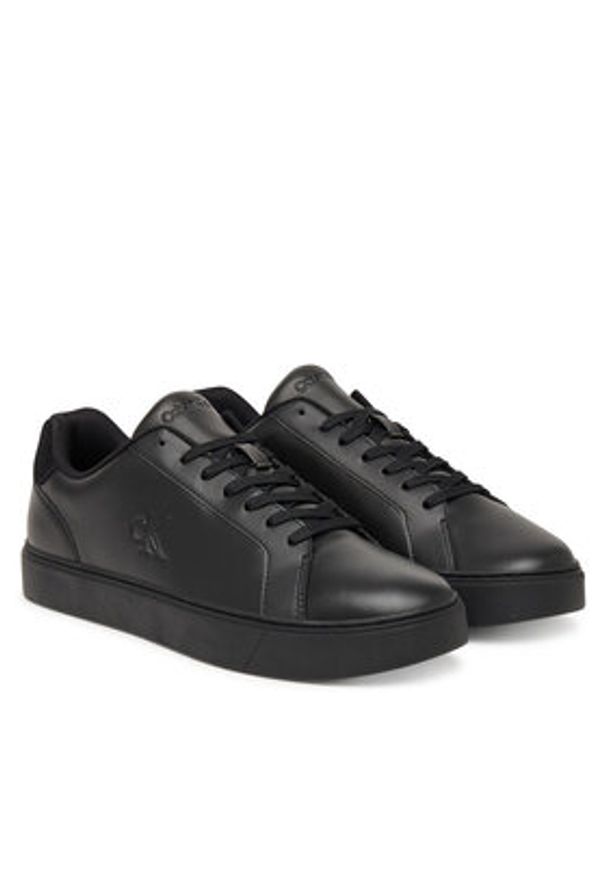 Calvin Klein Sneakersy Classic Cupsole Laceup Lth YM0YM01435 Czarny. Kolor: czarny. Materiał: skóra