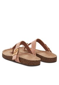 Tory Burch Japonki 150910 Beżowy. Kolor: beżowy. Materiał: zamsz, skóra #5