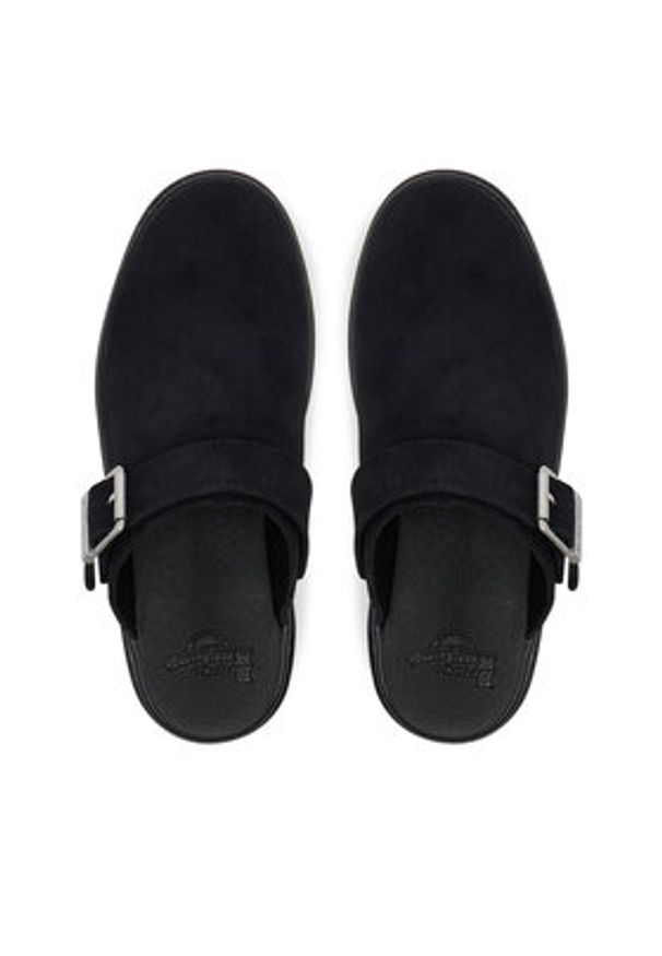 Dr. Martens Klapki Brookline DM40666001 Czarny. Kolor: czarny. Materiał: skóra, zamsz