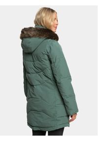 Roxy Płaszcz zimowy Ellie Jk Otlr ERJJK03554 Zielony Regular Fit. Kolor: zielony. Materiał: syntetyk. Sezon: zima