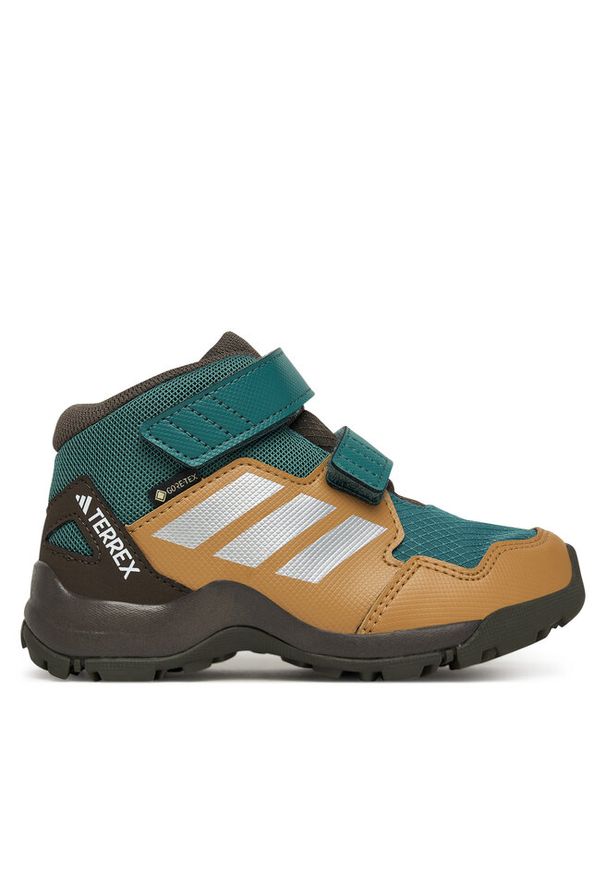 Adidas - Trekkingi adidas. Kolor: zielony. Technologia: Gore-Tex. Model: Adidas Terrex. Sport: turystyka piesza