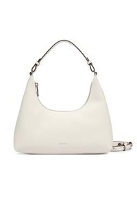 Calvin Klein Torebka Foil Logo Conv Shou?Lder Bag LV04F3272G Biały. Kolor: biały. Materiał: skórzane #1