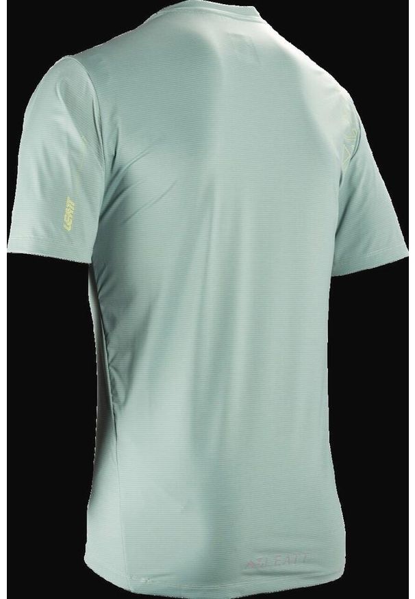 LEATT - Koszulka rowerowa męska Leatt Jersey MTB Trail 1.0 X-Flow. Kolor: zielony. Materiał: jersey