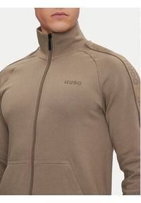 Hugo - HUGO Bluza Liam 50540933 Beżowy Regular Fit. Kolor: beżowy. Materiał: bawełna #4