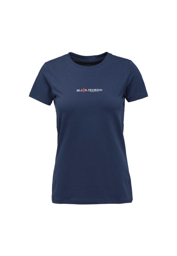 Koszulka damska Black Diamond Heritage Wordmark. Kolor: fioletowy, niebieski, wielokolorowy. Sport: wspinaczka