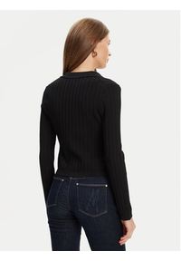 Guess Kardigan W5YR11 Z0130 Czarny Regular Fit. Kolor: czarny. Materiał: wiskoza