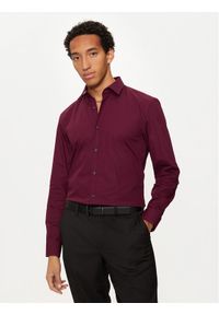 Hugo Koszula C-Jenno 50289499 Bordowy Slim Fit. Kolor: czerwony. Materiał: bawełna