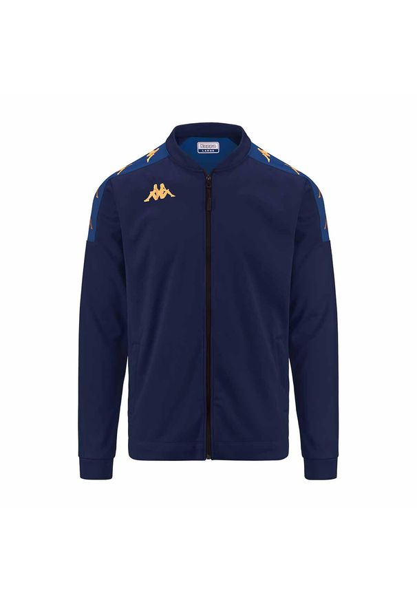 Dziecięca bluza dresowa Kappa Giullio. Kolor: niebieski. Materiał: dresówka. Sport: piłka nożna