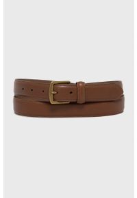 Polo Ralph Lauren Pasek skórzany 405828968002 męski kolor brązowy. Kolor: brązowy. Materiał: skóra #1