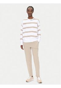 EA7 Emporio Armani Spodnie dresowe 7W000489 AF12951 U6155 Beżowy Regular Fit. Kolor: beżowy. Materiał: bawełna #5