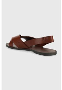 Vagabond Shoemakers sandały skórzane TIA 2.0 damskie kolor brązowy 5531.001.27. Zapięcie: pasek. Kolor: brązowy. Materiał: skóra. Wzór: gładki. Obcas: na obcasie. Wysokość obcasa: niski #3