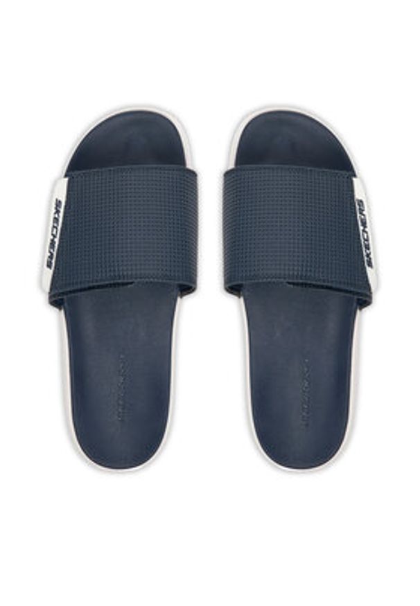 skechers - Skechers Klapki Gambix 2.0- 51729/NVW Granatowy. Kolor: niebieski. Materiał: syntetyk