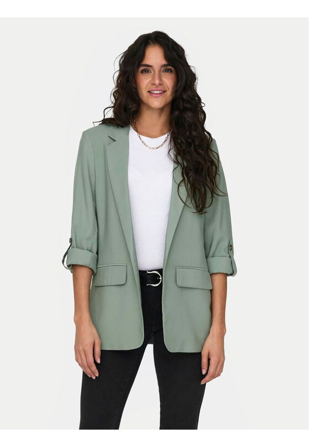 only - ONLY Marynarka Aris 15310839 Zielony Loose Fit. Kolor: zielony. Materiał: wiskoza