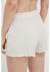 Abercrombie & Fitch szorty piżamowe damskie kolor beżowy. Kolor: beżowy. Materiał: dzianina #2