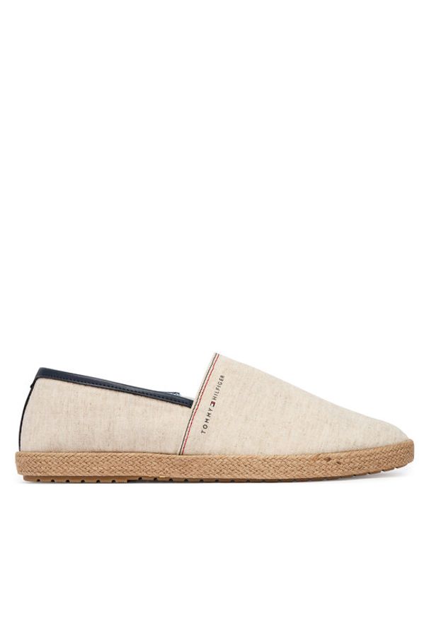 TOMMY HILFIGER - Tommy Hilfiger Espadryle Hilfiger Chambray Espadrille FM0FM05793 Écru. Kolor: kremowy. Materiał: materiał