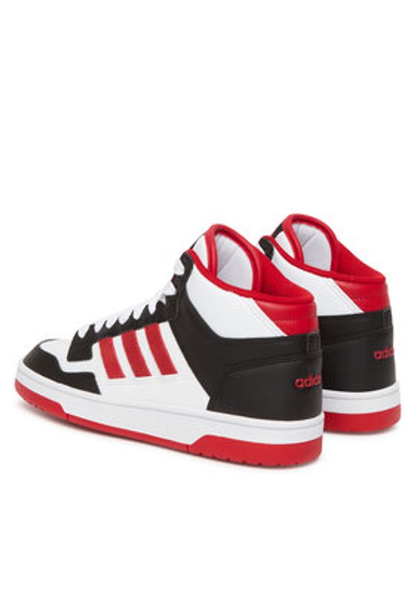 Adidas - adidas Buty do koszykówki Rapid Court Mid JR3160 Biały. Kolor: biały. Materiał: skóra. Sport: koszykówka