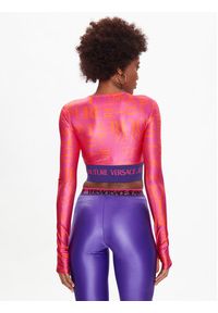 Versace Jeans Couture Bluzka 74HAH222 Różowy Slim Fit. Kolor: różowy. Materiał: syntetyk #5