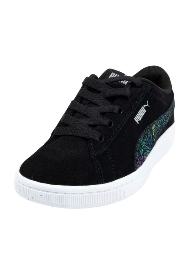 Puma - Skórzane Buty Dziecięce Vikky Chamois. Kolor: czarny. Materiał: skóra. Model: Puma Vikky. Sport: turystyka piesza