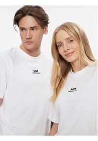 Helly Hansen T-Shirt Yu Patch 53391 Biały Regular Fit. Kolor: biały. Materiał: bawełna #7