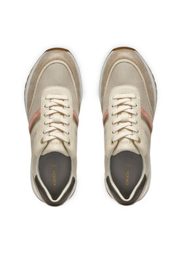 Geox Sneakersy D Desya D3500A 0AS54 CH62L Beżowy. Kolor: beżowy. Materiał: skóra