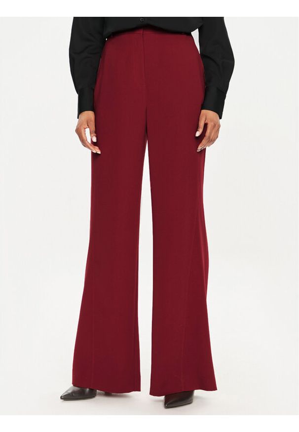 Calvin Klein Spodnie materiałowe K20K207155 Czerwony Wide Leg. Kolor: czerwony. Materiał: syntetyk