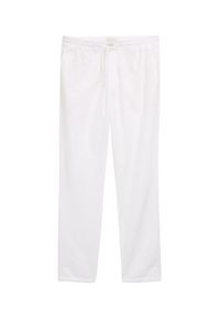 Tom Tailor Spodnie materiałowe 1044716 Biały Regular Fit. Kolor: biały. Materiał: bawełna