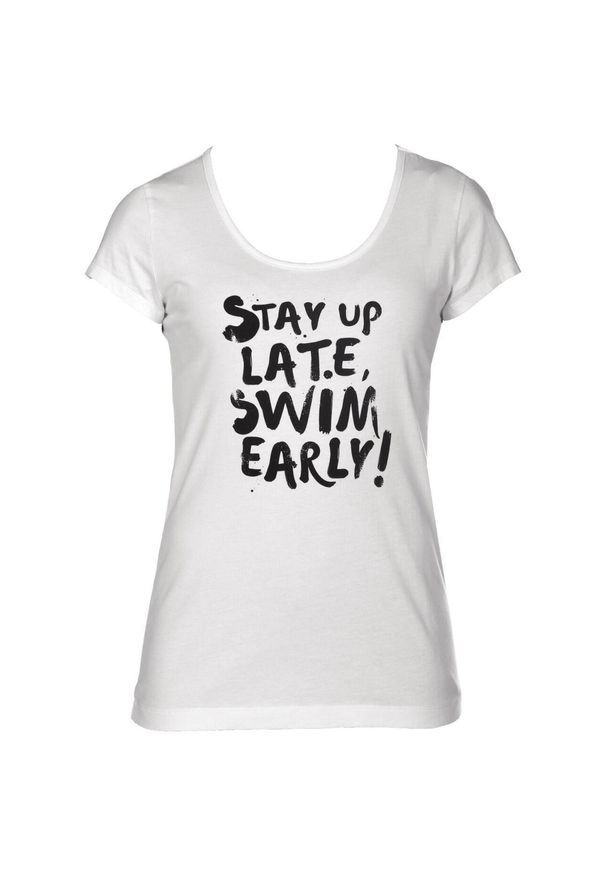 Koszulka damska Arena Separates Tee Slogan. Kolor: biały. Materiał: materiał, bawełna