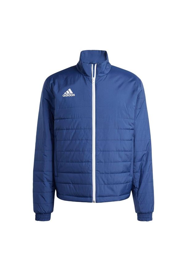 Adidas - Entrada Light Jacket. Kolor: biały, niebieski, wielokolorowy. Materiał: poliester, materiał. Sport: piłka nożna