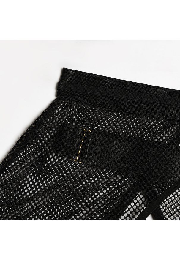 Intica - Komplet bielizny z pasem i podwiązkami elegancki design Palaghia. Kolor: fioletowy. Materiał: materiał