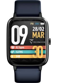 Smartwatch Techmade Smartwatch męski Techmade TM-MOVE-DBL niebieski pasek. Rodzaj zegarka: smartwatch. Kolor: niebieski