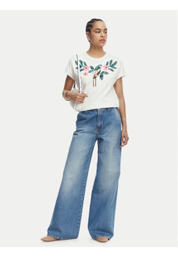 LOLA CASADEMUNT T-Shirt MS2615004 Biały Regular Fit. Kolor: biały. Materiał: bawełna