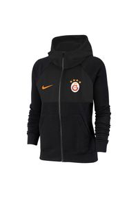 Nike - Bluza Z Kapturem Dziecięca Z Pełnym Zamkiem Błyskawicznym. Typ kołnierza: kaptur. Kolor: czarny