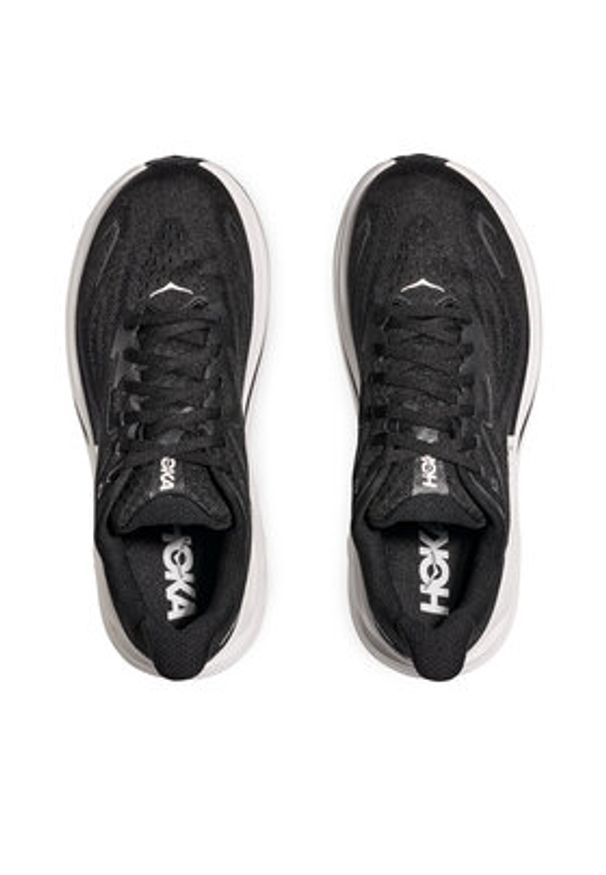 HOKA - Hoka Buty do biegania Clifton 10 Wide 1162050 Czarny. Kolor: czarny. Materiał: materiał