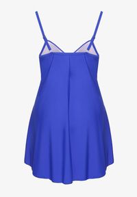 Born2be - Niebieskie Bikini Top o Rozkloszowanym Kroju i Majtki Figi ze Ściągaczem Folarune. Kolekcja: plus size. Kolor: niebieski #4