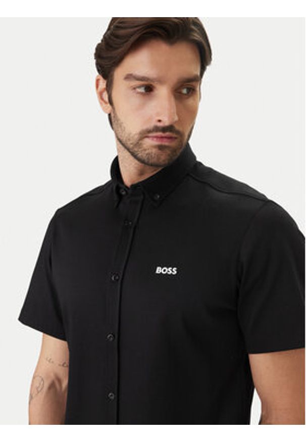 BOSS Koszula ST Motion 50555951 Czarny Regular Fit. Kolor: czarny. Materiał: bawełna