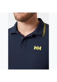 Koszulka polo męska Helly Hansen Kos Polo /gold rush. Typ kołnierza: polo. Kolor: niebieski