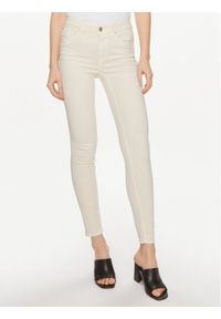 Vero Moda Jeansy Flash 10307571 Écru Skinny Fit