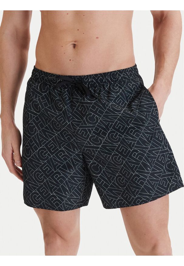 Armani Exchange Szorty kąpielowe XM000832 AF24685 FC308 Czarny Regular Fit. Kolor: czarny. Materiał: syntetyk