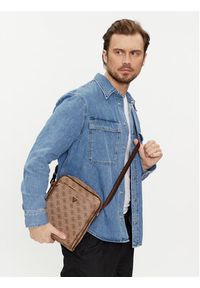 Guess Saszetka Milano HMMILO P4260 Beżowy. Kolor: beżowy. Materiał: skóra #3
