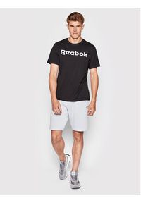 Reebok T-Shirt Classic Graphic Series Linear Logo GJ0136 Czarny Slim Fit. Kolor: czarny. Materiał: bawełna #4