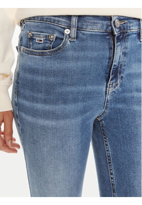Tommy Jeans Jeansy Nora DW0DW19255 Niebieski Skinny Fit. Kolor: niebieski