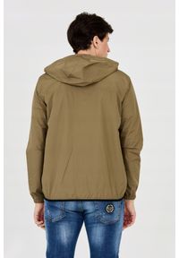 Philipp Plein - PHILIPP PLEIN Męska kurtka wiatrówka zielona, Rozmiar XL. Typ kołnierza: kaptur. Kolor: zielony #2