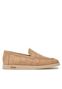 Max Mara Lordsy Softloafer 24145212316 Beżowy. Kolor: beżowy. Materiał: nubuk, skóra