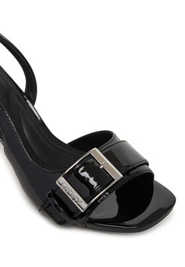 DKNY Sandały Nolana K1621237 Czarny. Kolor: czarny. Materiał: skóra
