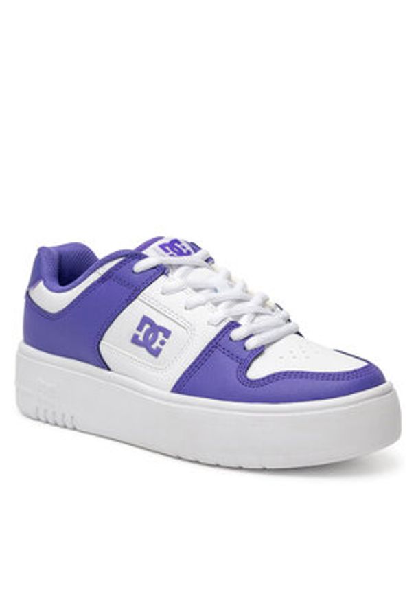 DC Shoes Sneakersy MANTECA 4 PLATFORM ADJS100156-5GW Biały. Kolor: biały. Materiał: skóra. Obcas: na platformie