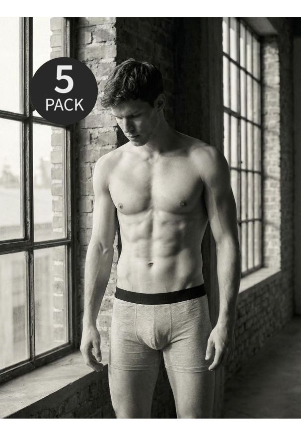 Sinsay - Bawełniane bokserki Long 5 pack - wielobarwny. Materiał: bawełna